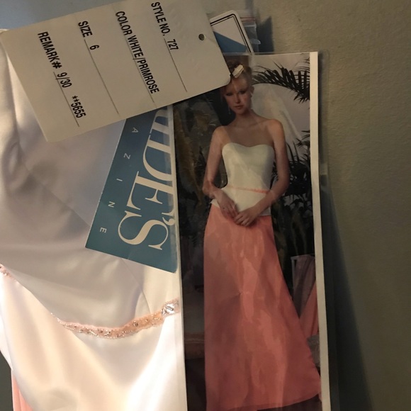 Special Occasion Pink and White Dress - Picture 4 of 5